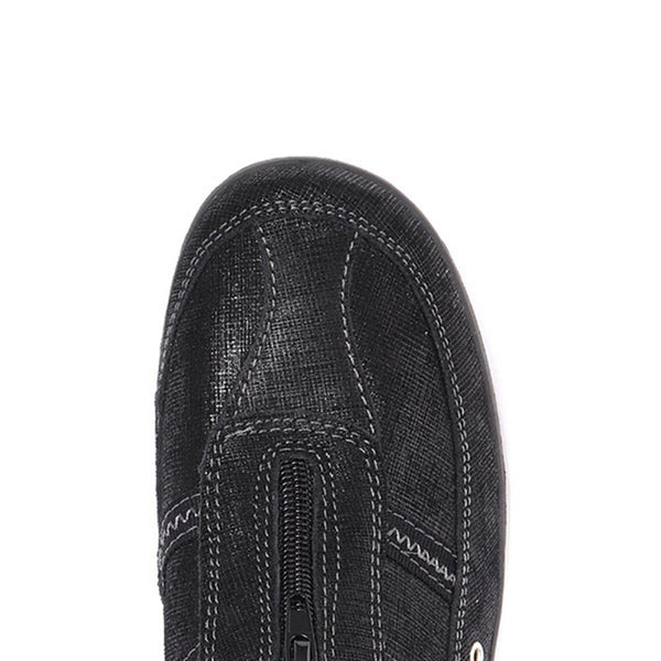 Pavers Zip Fastening Trainers - Black