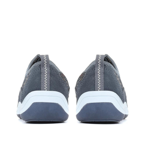 Pavers Zip Fastening Trainers - Blue