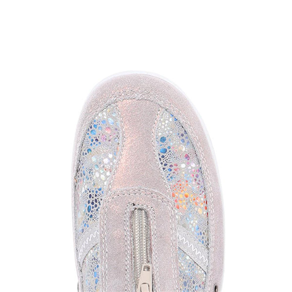 Pavers Zip Fastening Trainers - Grey Multi