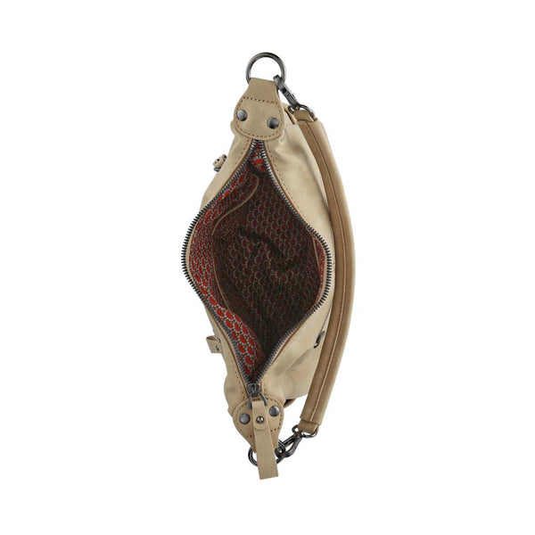 pavers Zip-Pocketed Handbag - Beige