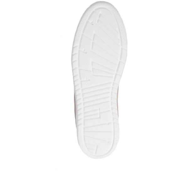 Pavers Zip-Up Chunky Platform Trainers - Soft Gold