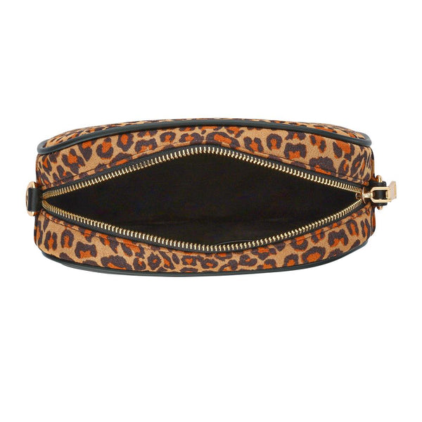 Pavers Zip Up Shoulder Bag - Leopard