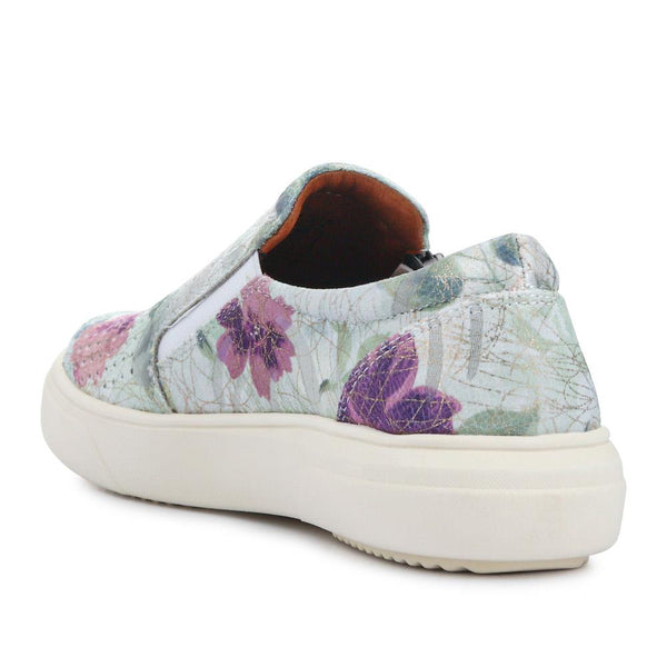 Pavers Zipped Slip-On Trainers - Floral