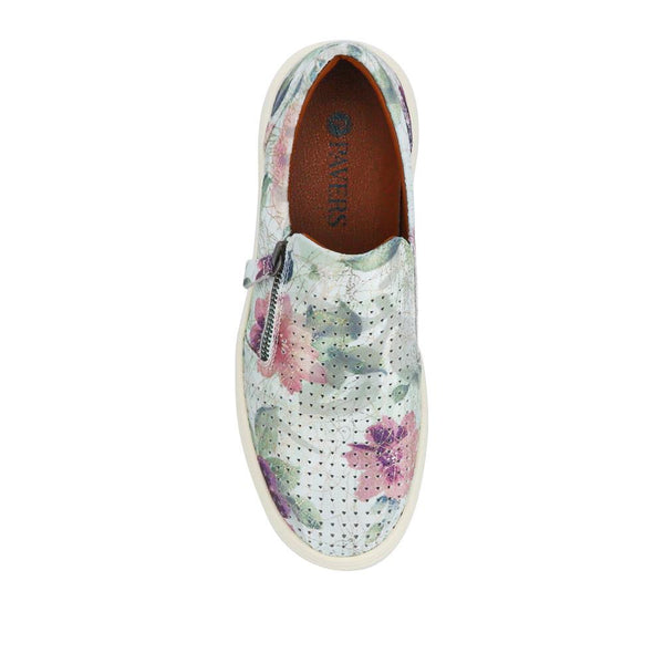 Pavers Zipped Slip-On Trainers - Floral