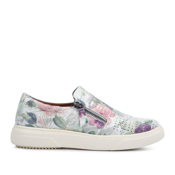 pavers Zipped Slip-On Trainers - Floral