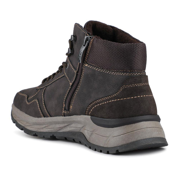 Pavers Relife Wide Fit Padded Ankle Boots - Dark Brown
