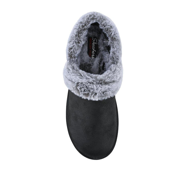 Pavers Skechers Cosy Campfire - Girls Night In Slippers - Black