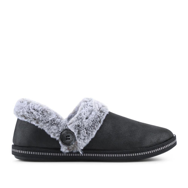 pavers Skechers Cosy Campfire - Girls Night In Slippers - Black