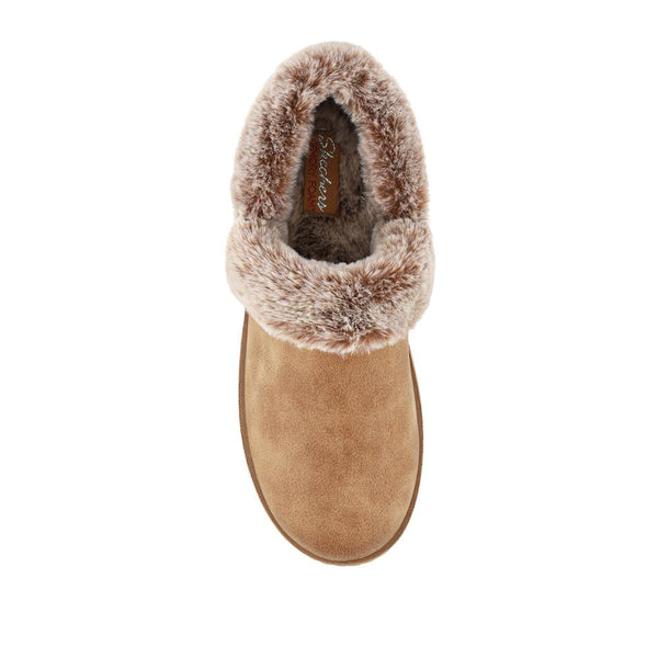 Pavers Skechers Cosy Campfire - Girls Night In Slippers - Chestnut