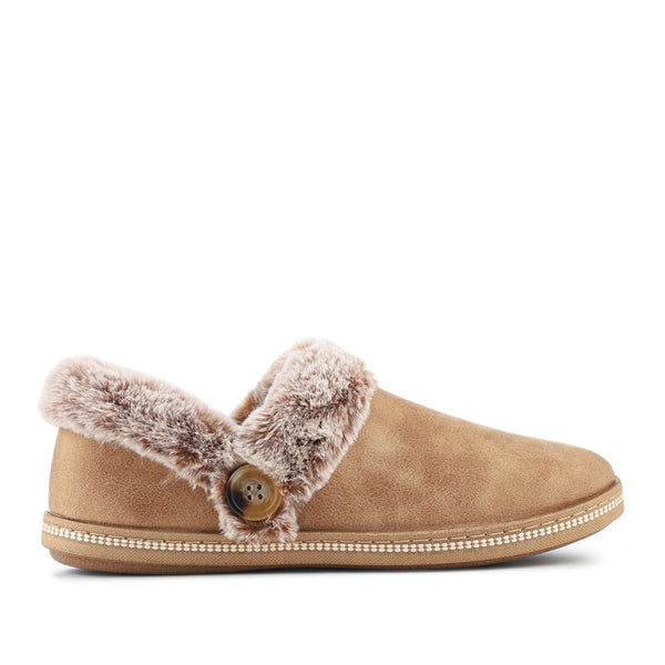 pavers Skechers Cosy Campfire - Girls Night In Slippers - Chestnut