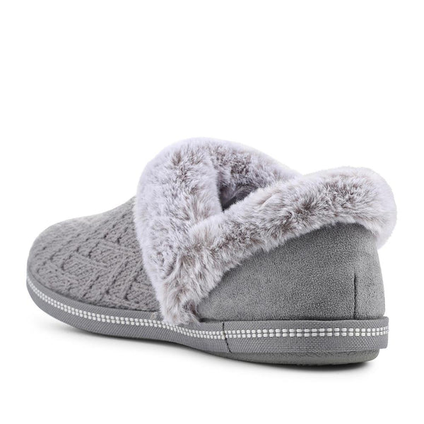 Pavers Skechers Cosy Campfire - Girls Night In Slippers - Grey