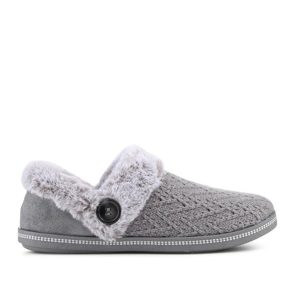 pavers Skechers Cosy Campfire - Girls Night In Slippers - Grey