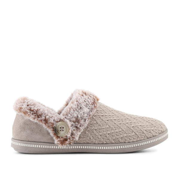 pavers Skechers Cosy Campfire - Girls Night In Slippers - Taupe