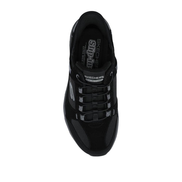 Pavers Skechers Extra-Wide Memory Foam Slip-In Trainers - Black-Grey