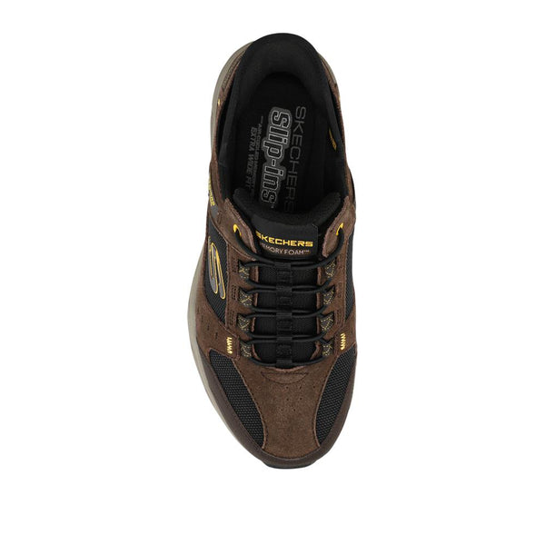 Pavers Skechers Extra-Wide Memory Foam Slip-In Trainers - Brown