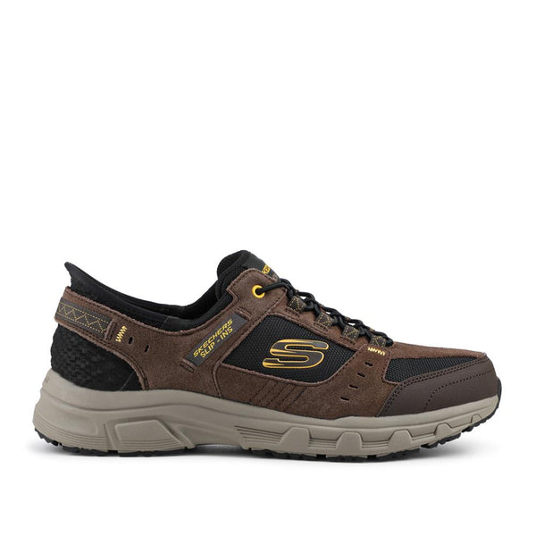 pavers Skechers Extra-Wide Memory Foam Slip-In Trainers - Brown