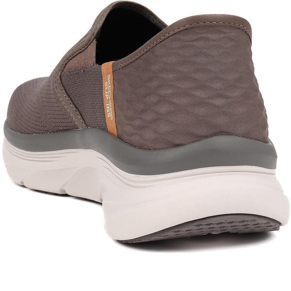 Pavers Skechers Extra Wide Slip-Ins D'Lux Walker 2.0 - Brown