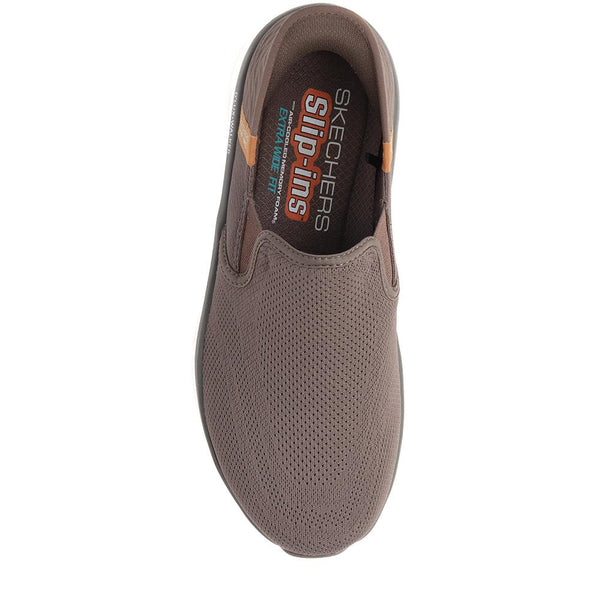 Pavers Skechers Extra Wide Slip-Ins D'Lux Walker 2.0 - Brown