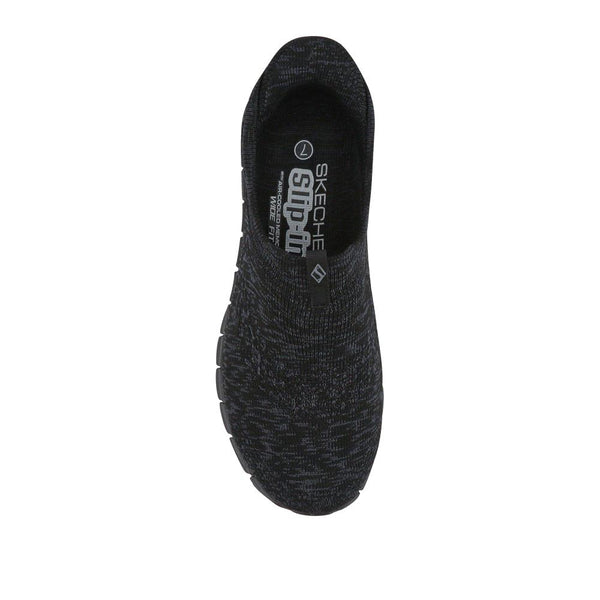 Pavers Skechers FLEX STEP Wide Fit Slip-In Trainers - Black