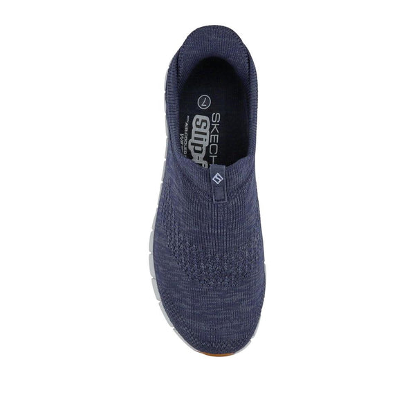 Pavers Skechers FLEX STEP Wide Fit Slip-In Trainers - Navy
