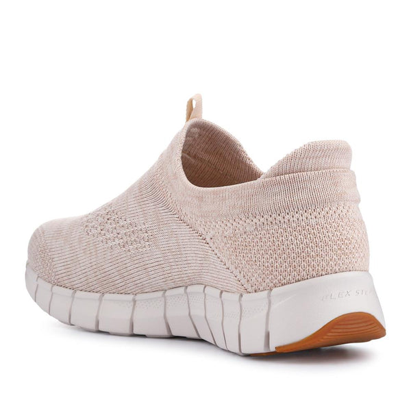 Pavers Skechers FLEX STEP Wide Fit Slip-In Trainers - Sand