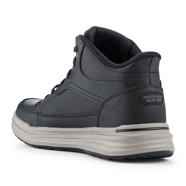 Pavers Skechers Slip-ins Relaxed Fit Leather Trainers - Black