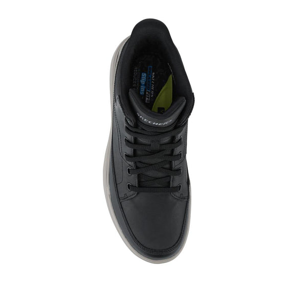 Pavers Skechers Slip-ins Relaxed Fit Leather Trainers - Black