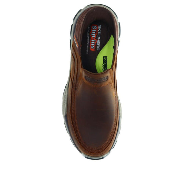 Pavers Skechers Slip-ins RF: Respected - Elgin Trainers - Brown