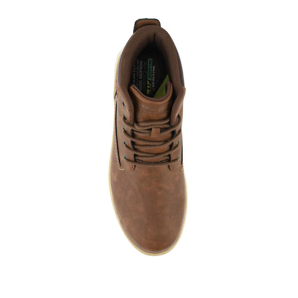 Pavers Skechers Waterproof Relaxed Fit Ankle Boots - Brown