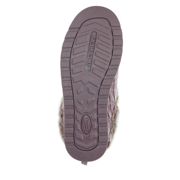 Pavers Skechers Wide Fit Bobs Ice Angel Mule Slippers - Mauve