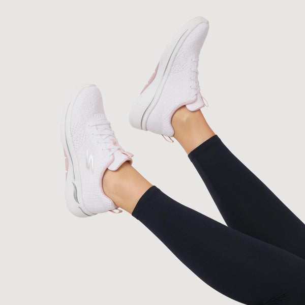 Pavers Skechers Wide Fit GO WALK Arch Fit - Unify - White-Pink