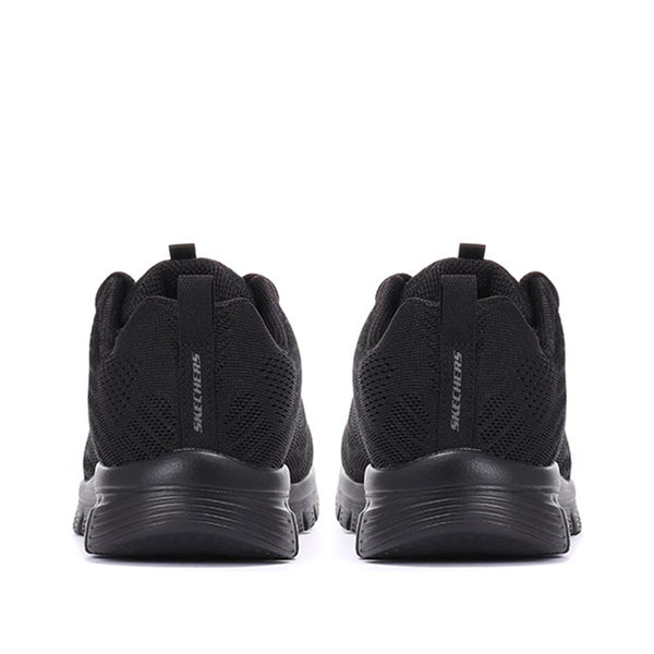 Pavers Skechers Wide Fit Graceful Get Connected Trainers - Black