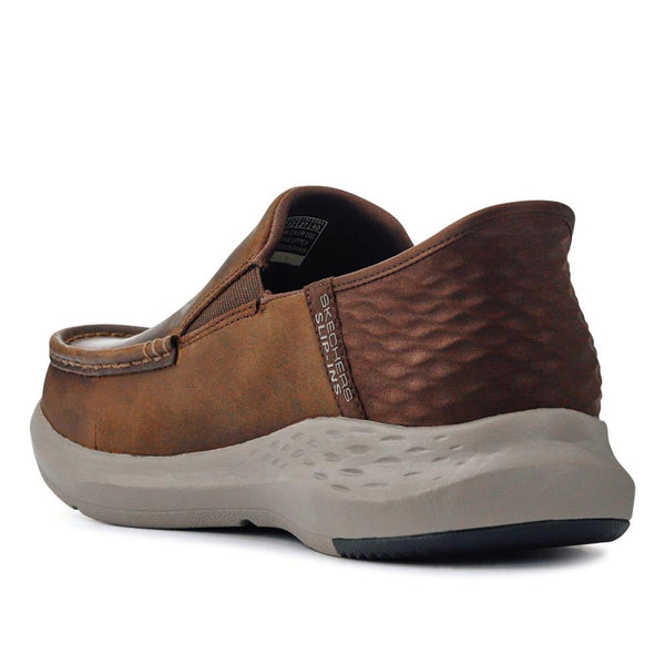 Pavers Skechers Wide Fit Slip-ins Relaxed Fit Trainers - Chocolate
