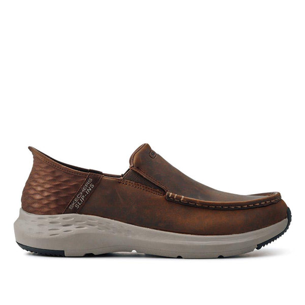pavers Skechers Wide Fit Slip-ins Relaxed Fit Trainers - Chocolate