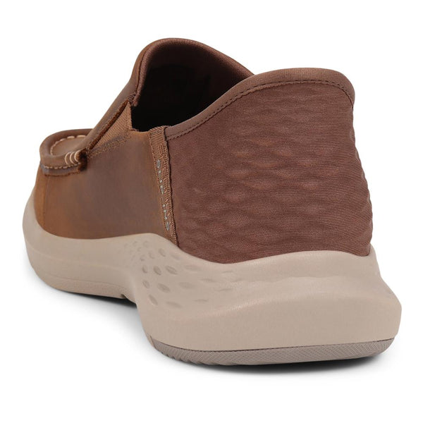 Pavers Skechers Wide Fit Slip-ins Relaxed Fit Trainers - Tan