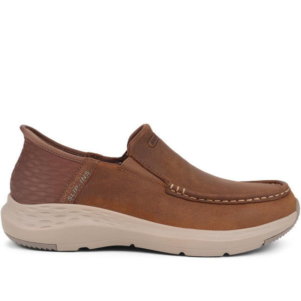 pavers Skechers Wide Fit Slip-ins Relaxed Fit Trainers - Tan