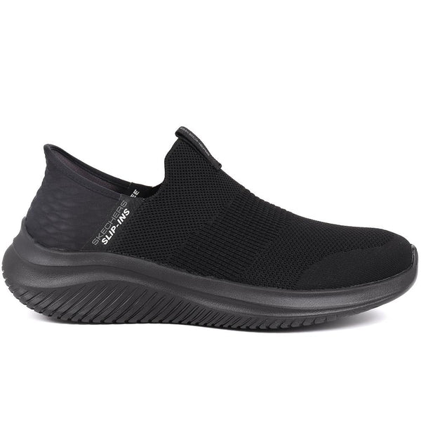 pavers Skechers Wide Fit Slip-ins: Ultra Flex Trainers - Black