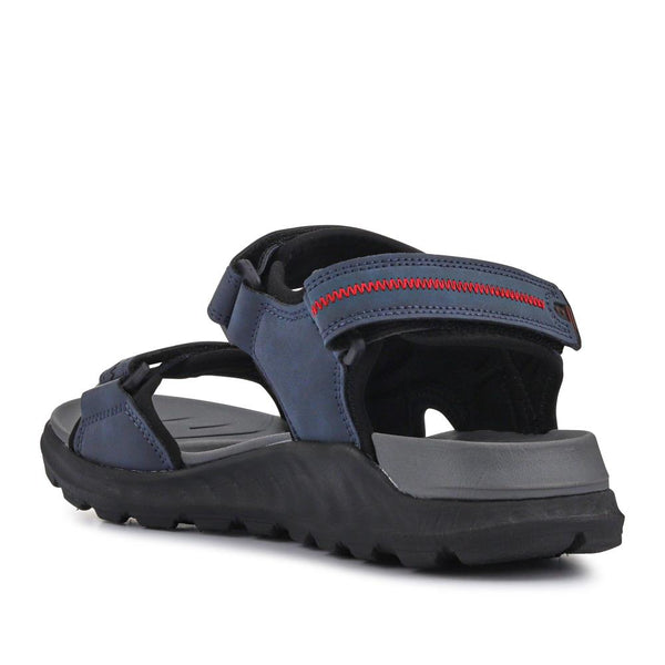 Pavers Triple Touch-Fastening-Strapped Sandals - Navy