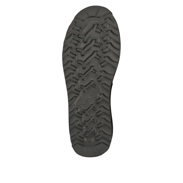 Pavers Warm Lined Chunky Slip On Ankle Boots - Black Suede