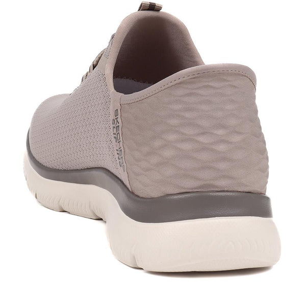 Pavers Wide Fit Skechers Slip-ins: Summits - High Range - Taupe