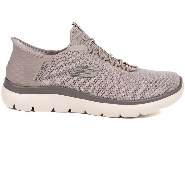 pavers Wide Fit Skechers Slip-ins: Summits - High Range - Taupe