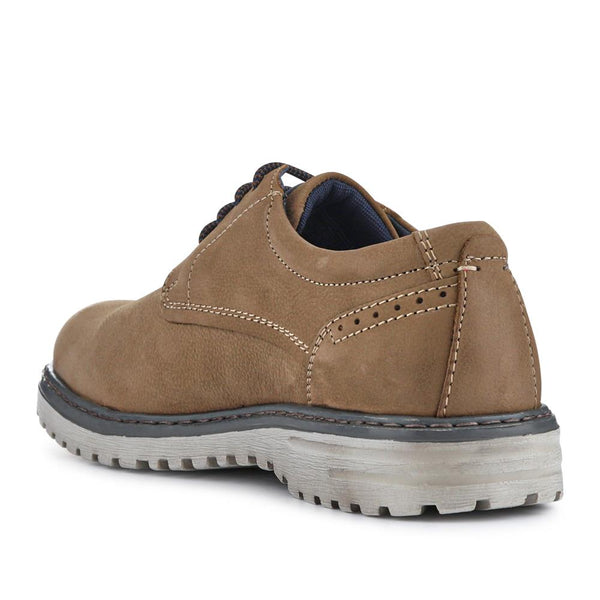 Pavers Wide-Fit Water-Resistant Leather Shoes - Beige