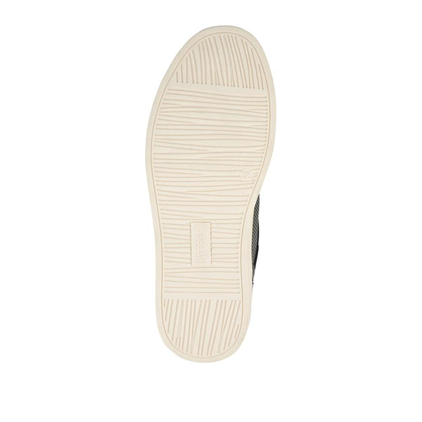 Pavers Wide Fit Zip & Lace Trainers With Grip Sole - Black