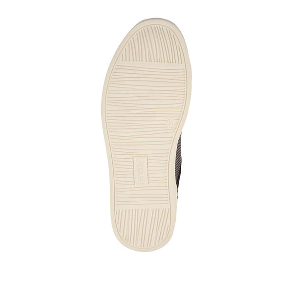 Pavers Wide Fit Zip & Lace Trainers With Grip Sole - Burgundy