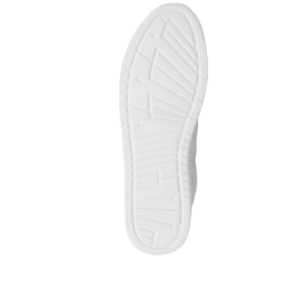 Pavers Zip-Up Chunky Platform Trainers - Silver Shimmer