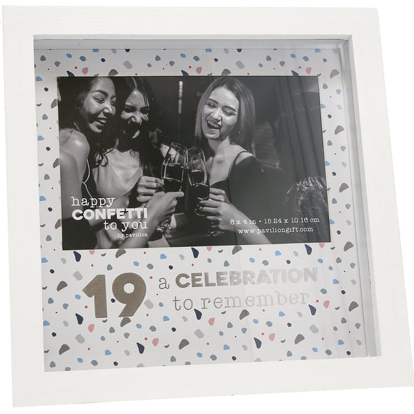 pavilion gift company 19 7.5" Shadow Box Frame (Holds 6" x 4" Photo)