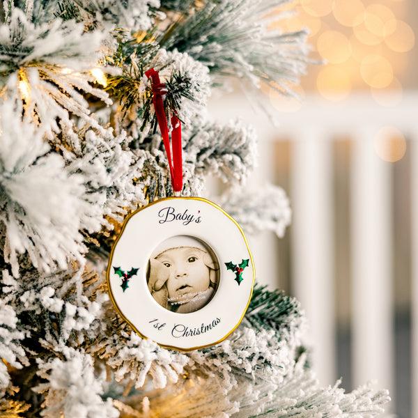 Pavilion Gift Company 1st Christmas 4" Photo Frame Ornament