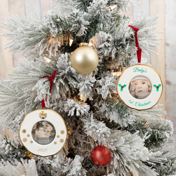 Pavilion Gift Company 1st Christmas 4" Photo Frame Ornament