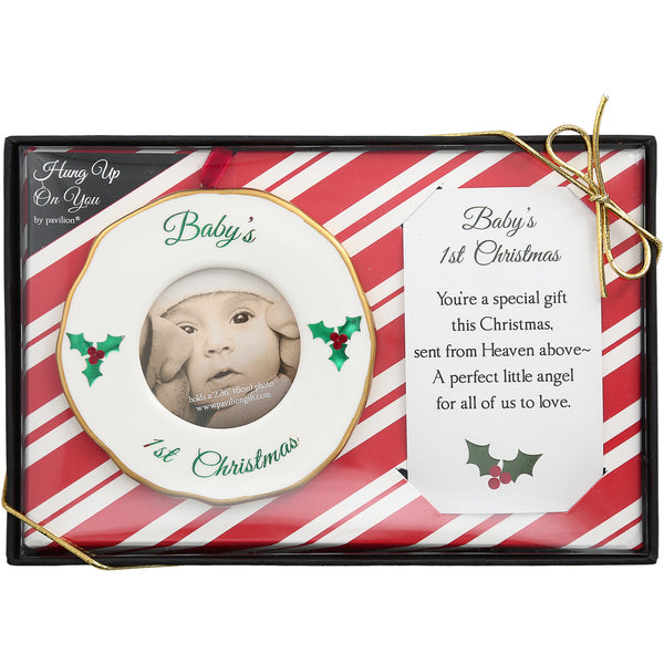 pavilion gift company 1st Christmas 4" Photo Frame Ornament