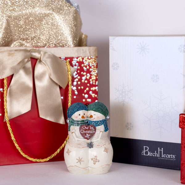 Pavilion Gift Company 1st Christmas 4" Snowcouple Ornament